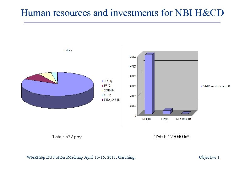 Human resources and investments for NBI H&CD Total: 522 ppy Workshop EU Fusion Roadmap