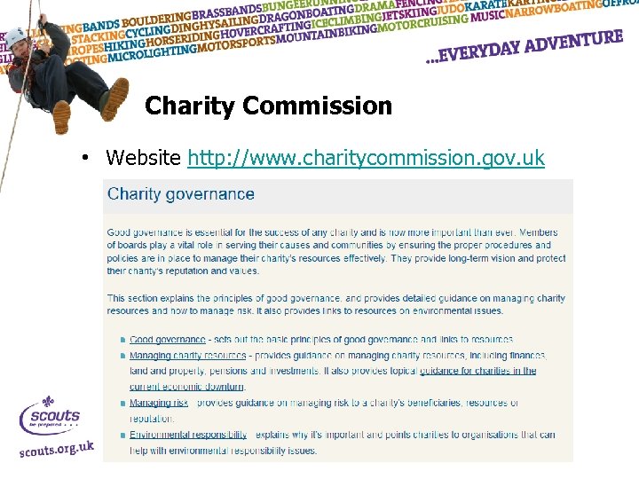 Charity Commission • Website http: //www. charitycommission. gov. uk 