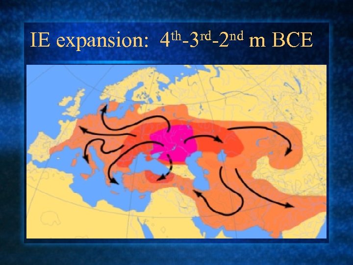 IE expansion: 4 th-3 rd-2 nd m BCE 