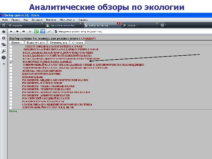 Аналитические обзоры по экологии 