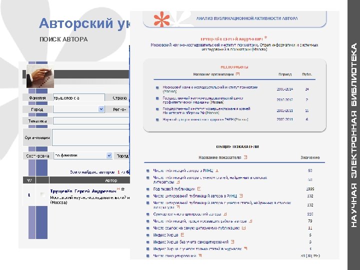 Авторский указатель ПОИСК АВТОРА _ _ 21 