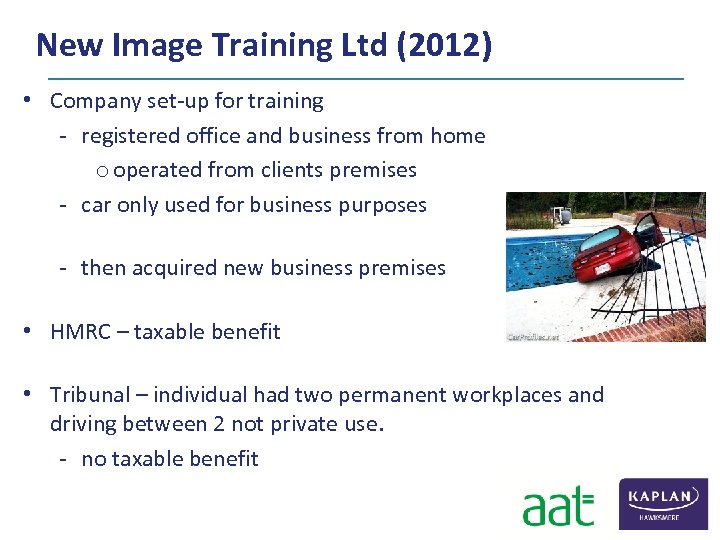 New Image Training Ltd (2012) • Company set‐up for training ‐ registered office and