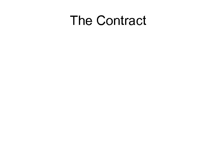 The Contract 