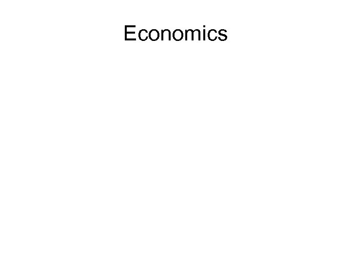 Economics 