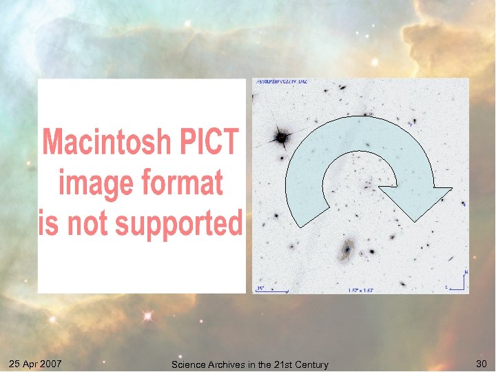 25 Apr 2007 Science Archives in the 21 st Century 30 