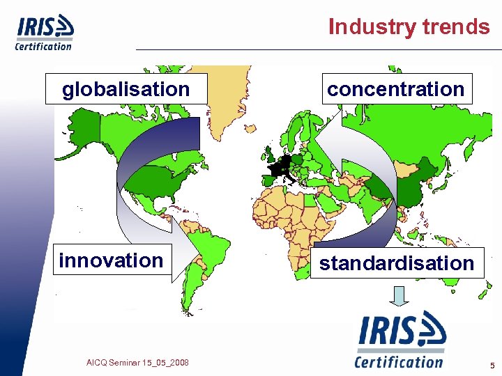Industry trends globalisation innovation AICQ Seminar 15_05_2008 concentration standardisation 5 