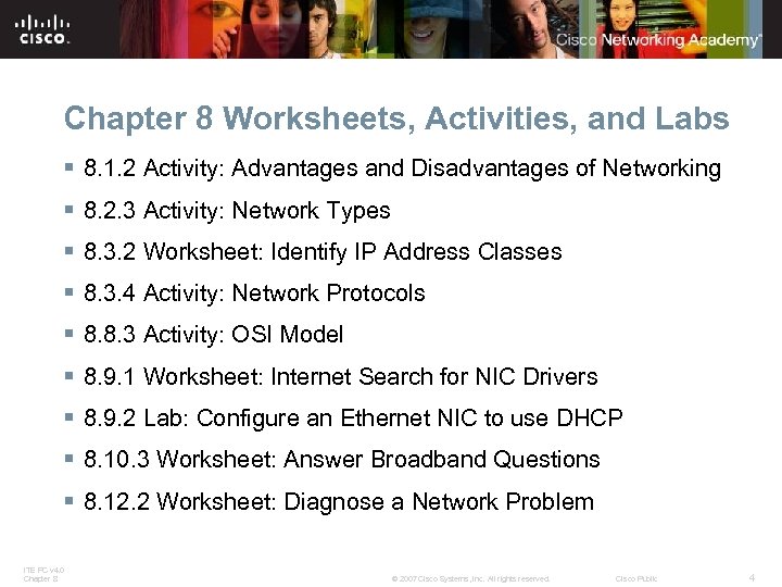 Chapter 8 Worksheets, Activities, and Labs § 8. 1. 2 Activity: Advantages and Disadvantages