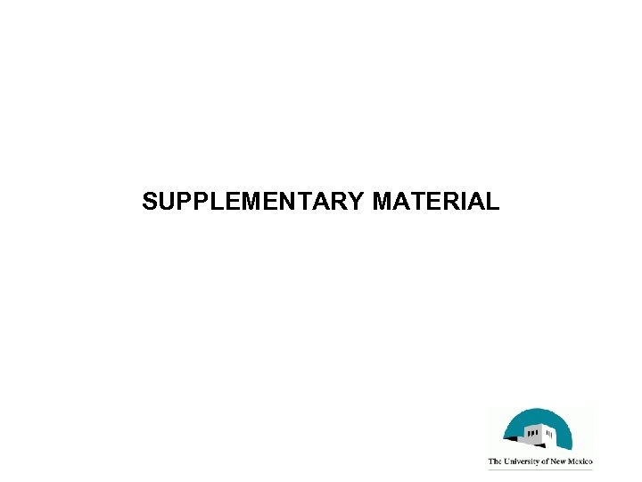 SUPPLEMENTARY MATERIAL 