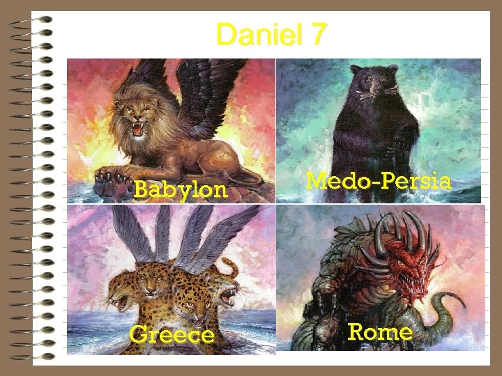 Daniel 7 Babylon Greece Medo-Persia Rome 