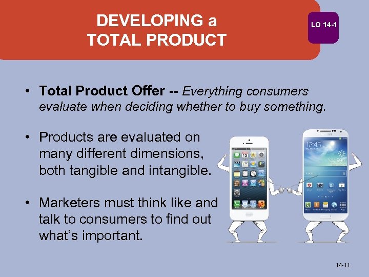 DEVELOPING a TOTAL PRODUCT LO 14 -1 • Total Product Offer -- Everything consumers