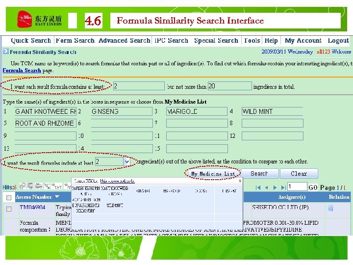 4. 6 Formula Similarity Search Interface 