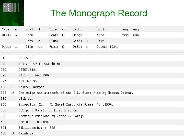 The Monograph Record 