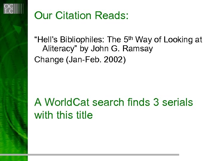 Our Citation Reads: “Hell’s Bibliophiles: The 5 th Way of Looking at Aliteracy” by