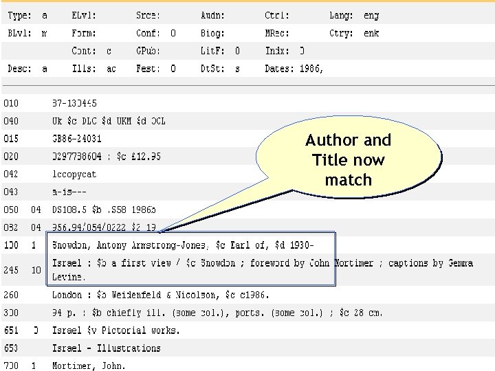 Author and Title now match 