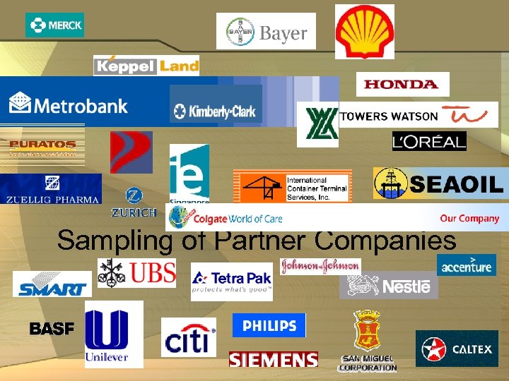 Sampling of Partner Companies 