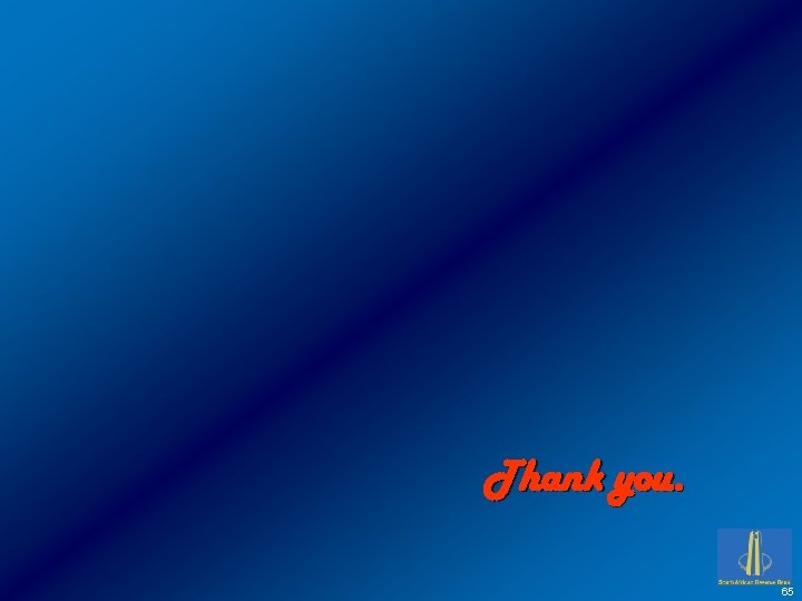 Thank you. 65 