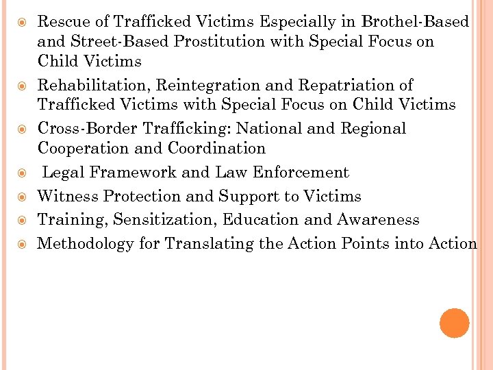  Rescue of Trafficked Victims Especially in Brothel-Based and Street-Based Prostitution with Special Focus
