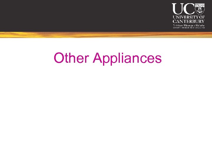 Other Appliances 