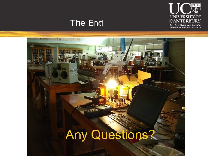 The End Any Questions? 