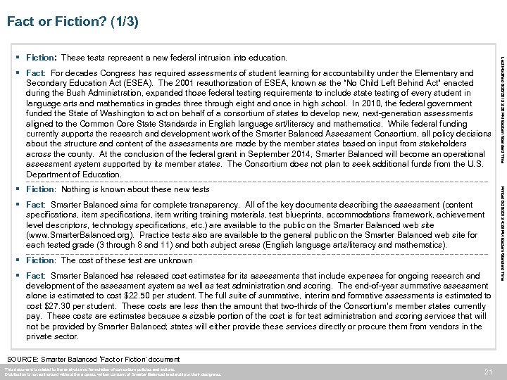 WORKING DRAFT Fact or Fiction? (1/3) ▪ ▪ Fiction: Nothing is known about these