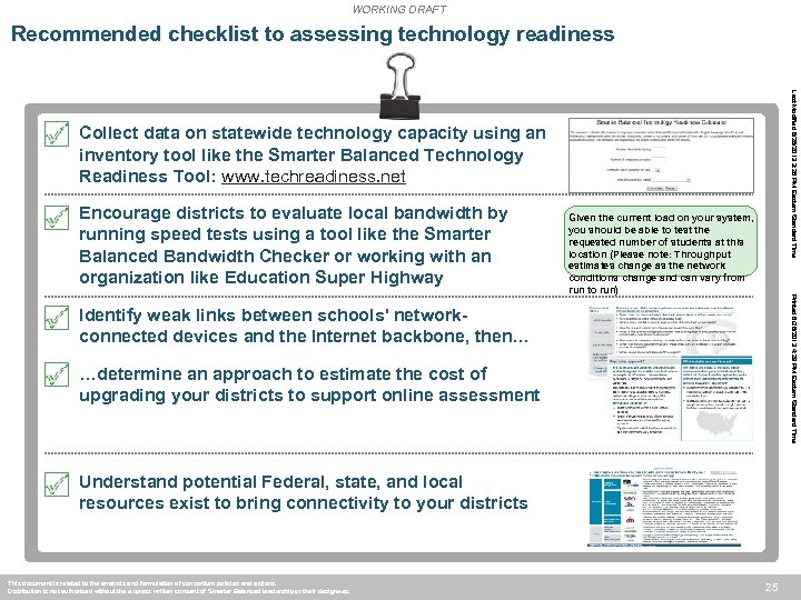 WORKING DRAFT Recommended checklist to assessing technology readiness Last Modified 6/28/2013 3: 28 PM