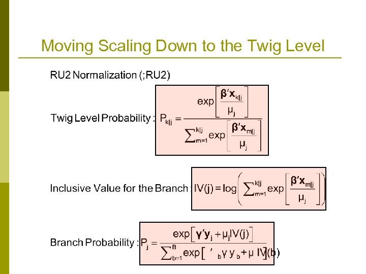 Moving Scaling Down to the Twig Level 