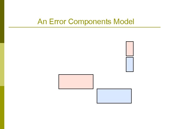 An Error Components Model 