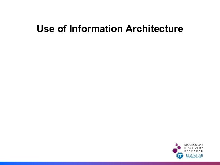 Use of Information Architecture 
