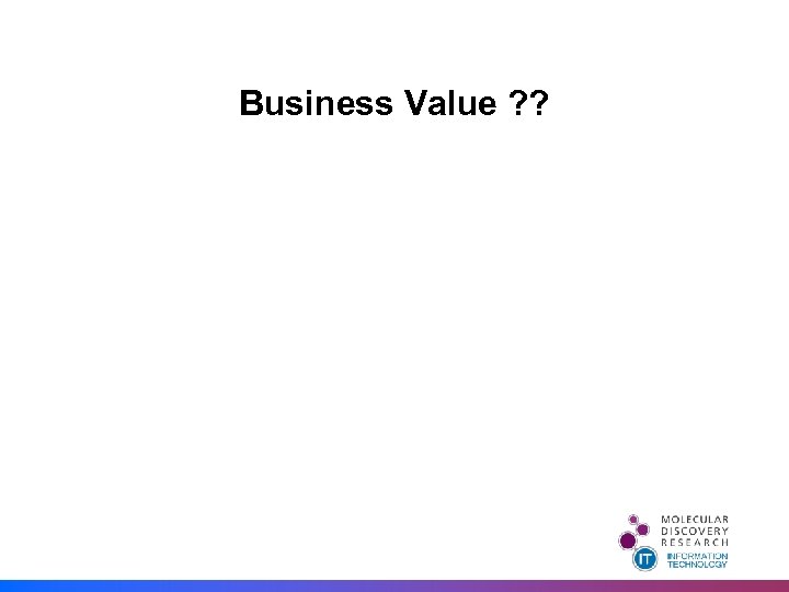 Business Value ? ? 