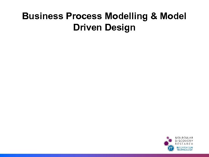 Business Process Modelling & Model Driven Design 