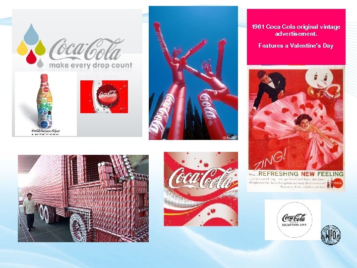 1961 Coca Cola original vintage advertisement. Features a Valentine's Day 