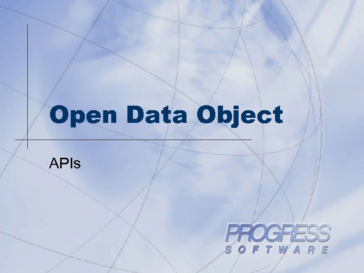 Open Data Object APIs 