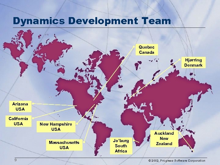 Dynamics Development Team Quebec Canada Hjørring Denmark Arizona USA California USA New Hampshire USA