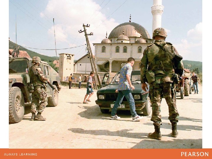 U. S. Army Military Police stop and search vehicles 