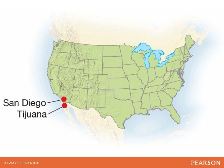 North America, San Diego and Tijuana 