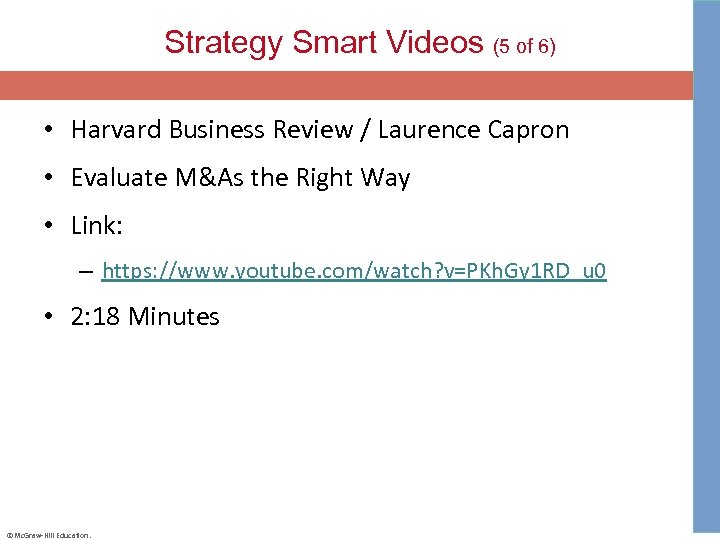 Strategy Smart Videos (5 of 6) • Harvard Business Review / Laurence Capron •