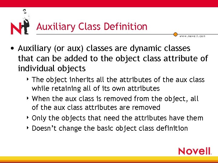 Auxiliary Class Definition • Auxiliary (or aux) classes are dynamic classes that can be