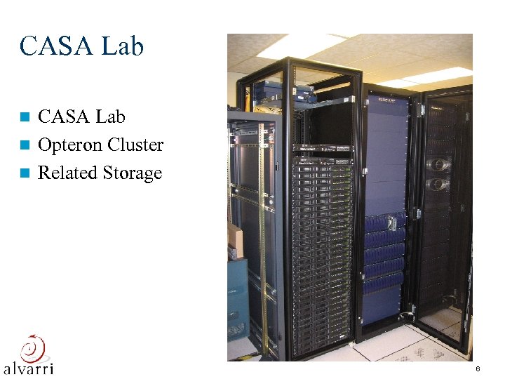 CASA Lab n Opteron Cluster n Related Storage n 6 