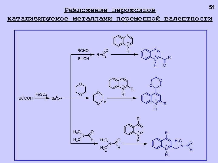 51 Разложение пероксидов катализируемое металлами переменной валентности 