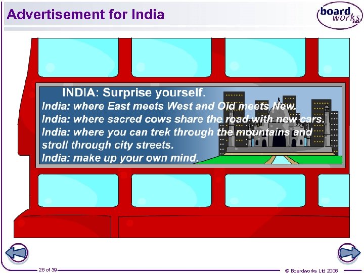 Advertisement for India 26 of 39 © Boardworks Ltd 2006 