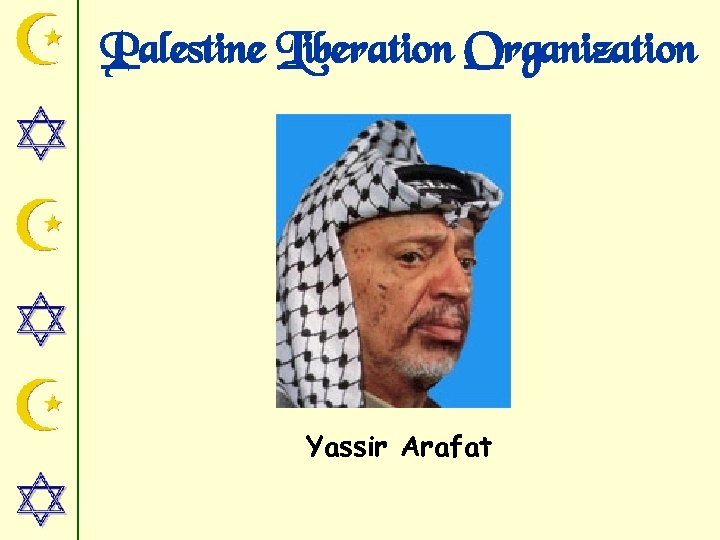 Palestine Liberation Organization Yassir Arafat 