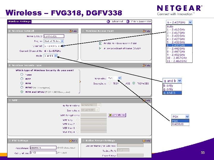 Wireless – FVG 318, DGFV 338 © 1996 -2006 NETGEAR ®. All rights reserved.