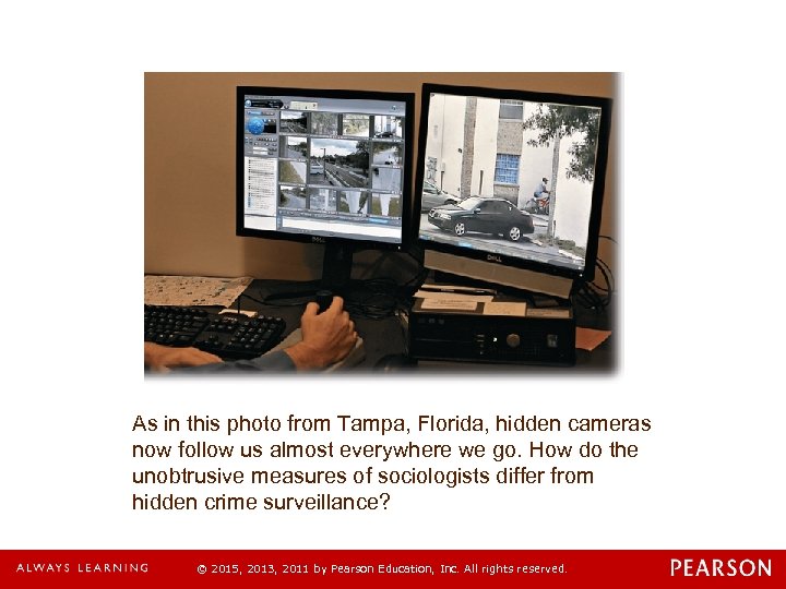 As in this photo from Tampa, Florida, hidden cameras now follow us almost everywhere