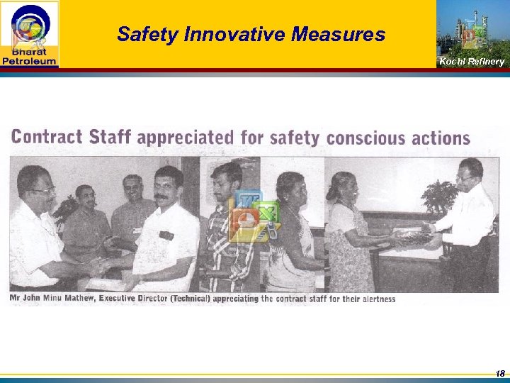 Safety Innovative Measures Kochi Refinery 18 