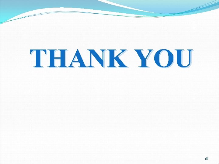 THANK YOU 18 