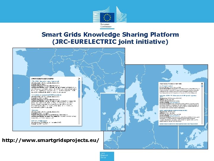 Smart Grids Knowledge Sharing Platform (JRC-EURELECTRIC joint initiative) http: //www. smartgridsprojects. eu/ 