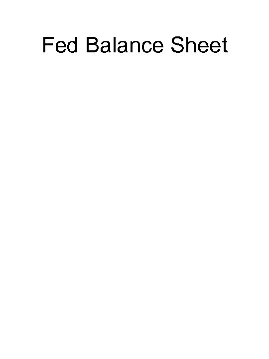 Fed Balance Sheet 