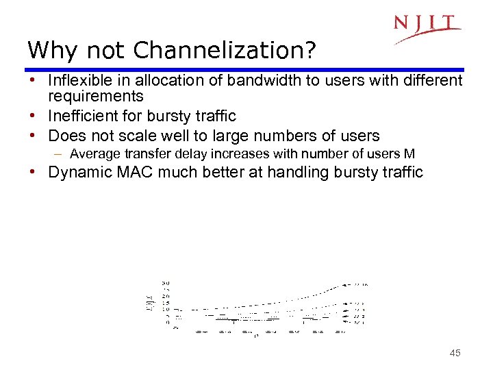 Why not Channelization? • Inflexible in allocation of bandwidth to users with different requirements