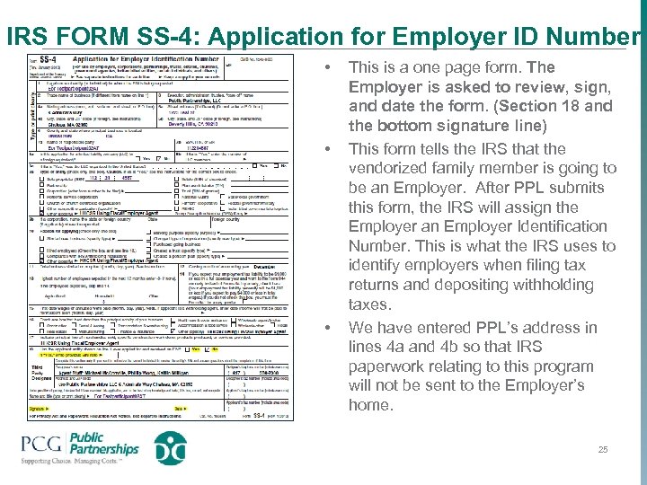 IRS FORM SS-4: Application for Employer ID Number • • • This is a