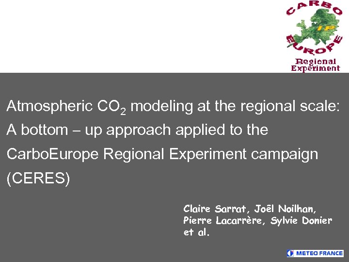 Atmospheric CO 2 modeling at the regional scale: A bottom – up approach applied